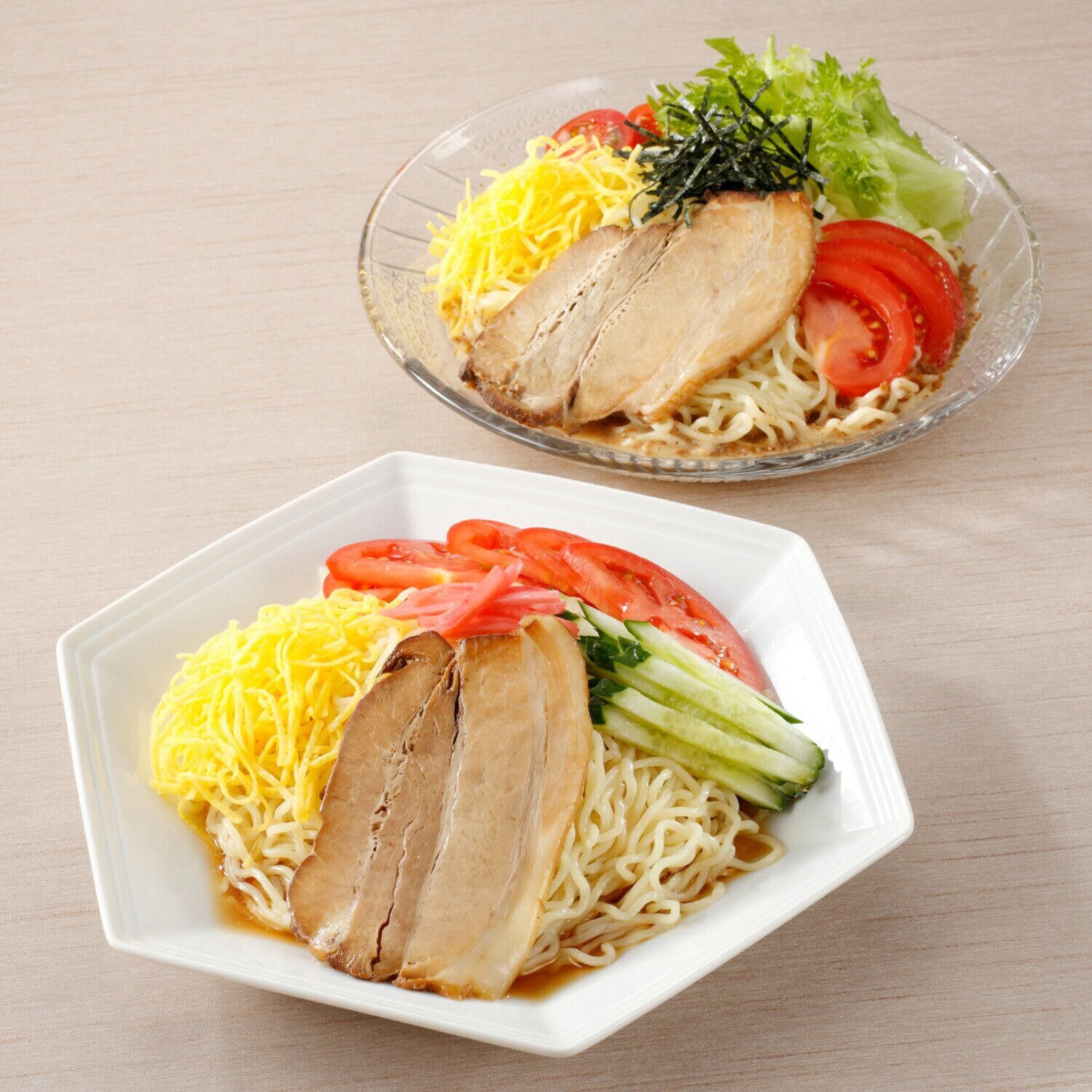 モチモチ熟成麺の 喜多方冷やし中華 醤油＆ごま 2種セット- ショップ