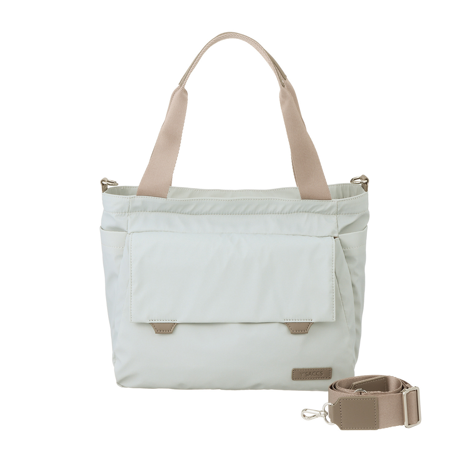 イザック ナイロンタフタ フラップ ２ウェイトートバッグ