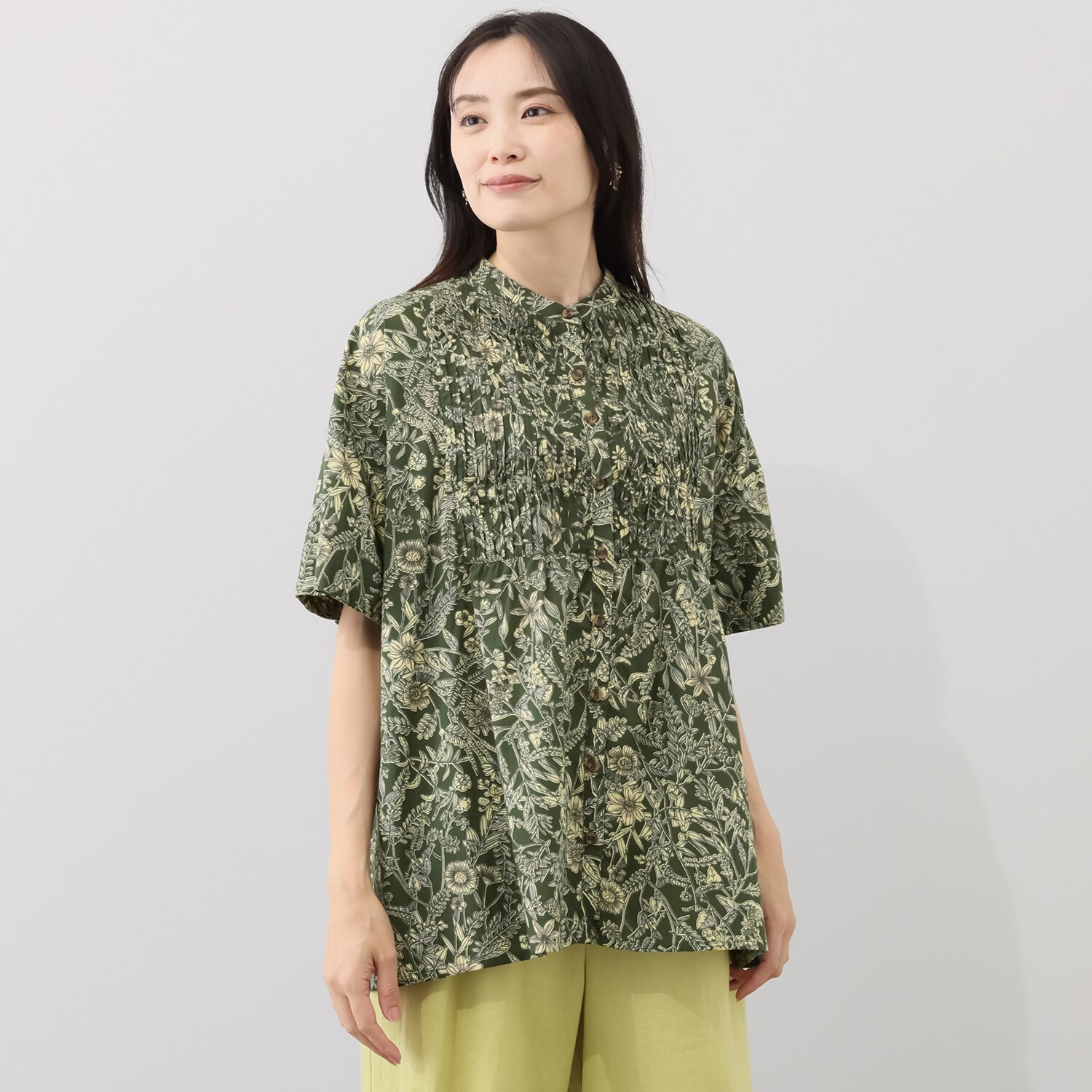 ダジュール タックデザイン ブラウス