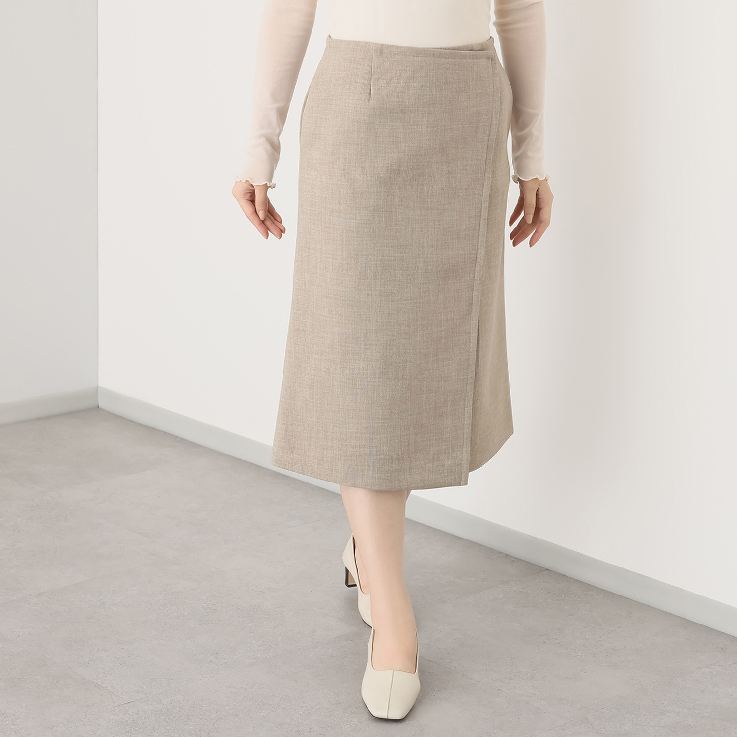 シック　バイ　ネイチャー ボンディング ラップ風スカート