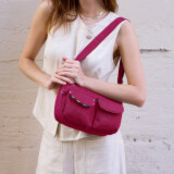 ビサイユ ショップチャンネル デビュー１０周年記念 トロピカルフルーツ ワンマイル はっ水ポシェット ＜イチゴチャーム付＞