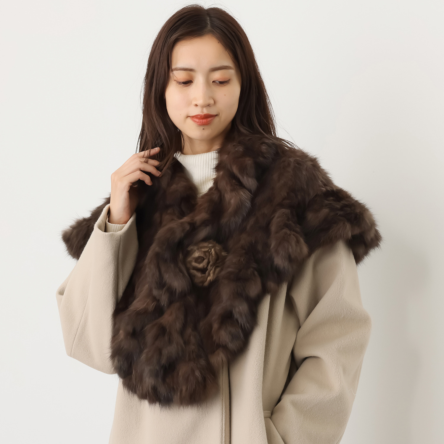 ロシアン セーブル ヤーン ストール 【公式通販】