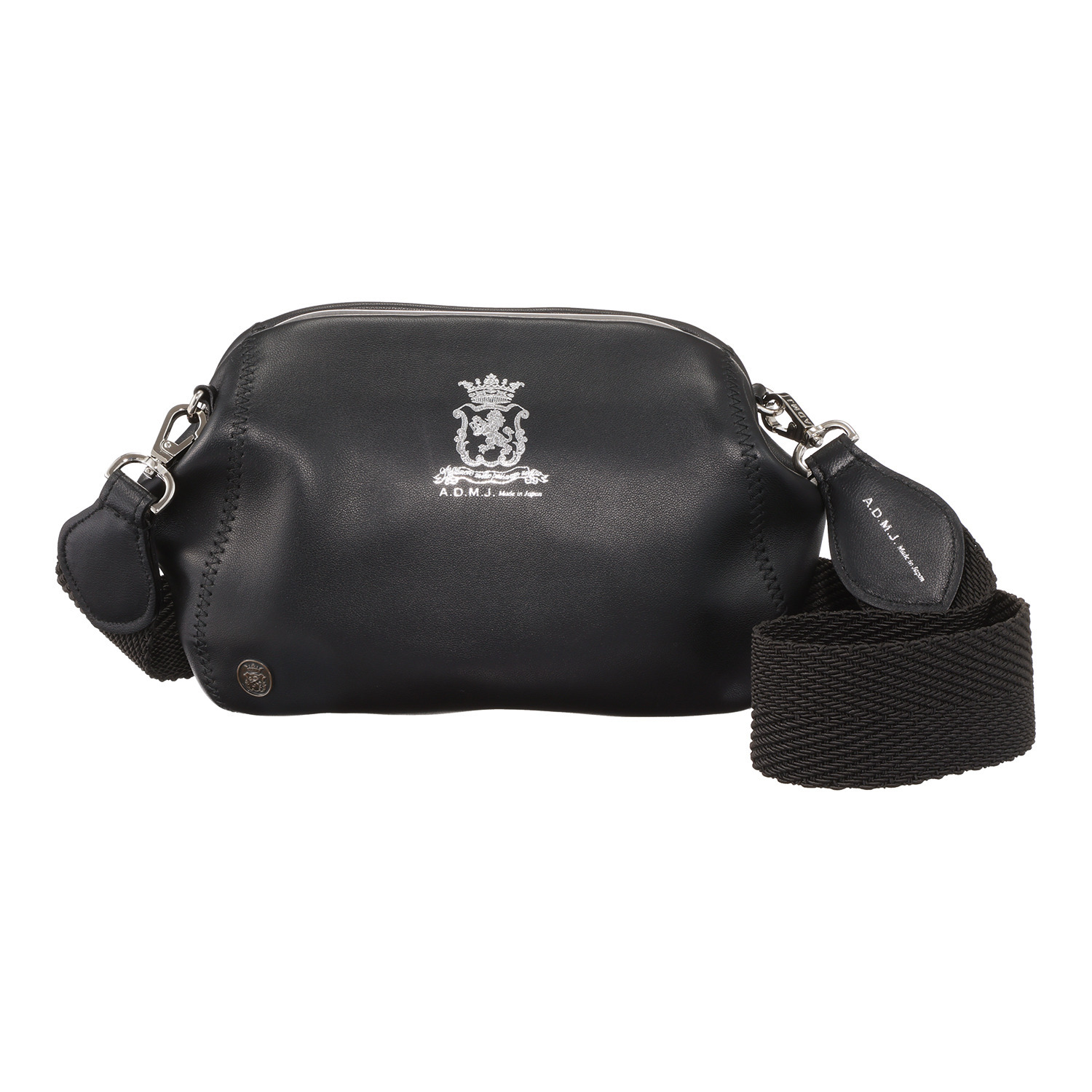 エーディーエムジェイ イタリアンナッパ 口金 ２ウェイショルダーバッグ