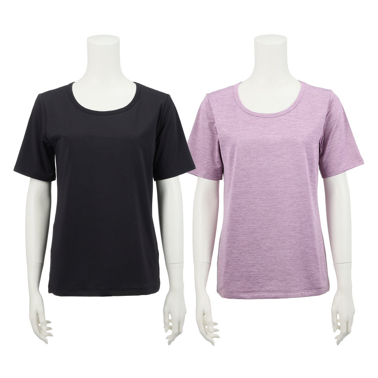 ブリーズテックス 防風　透湿 裏起毛 ラウンドネック 半袖プルオーバー ２枚セット