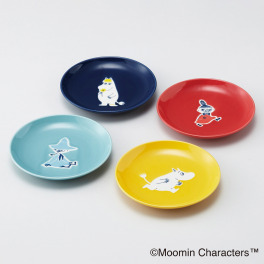 ムーミン Ｃｏｌｌａｒ（カラー） 日本製 プレート４枚セット （１４ｃｍ）
