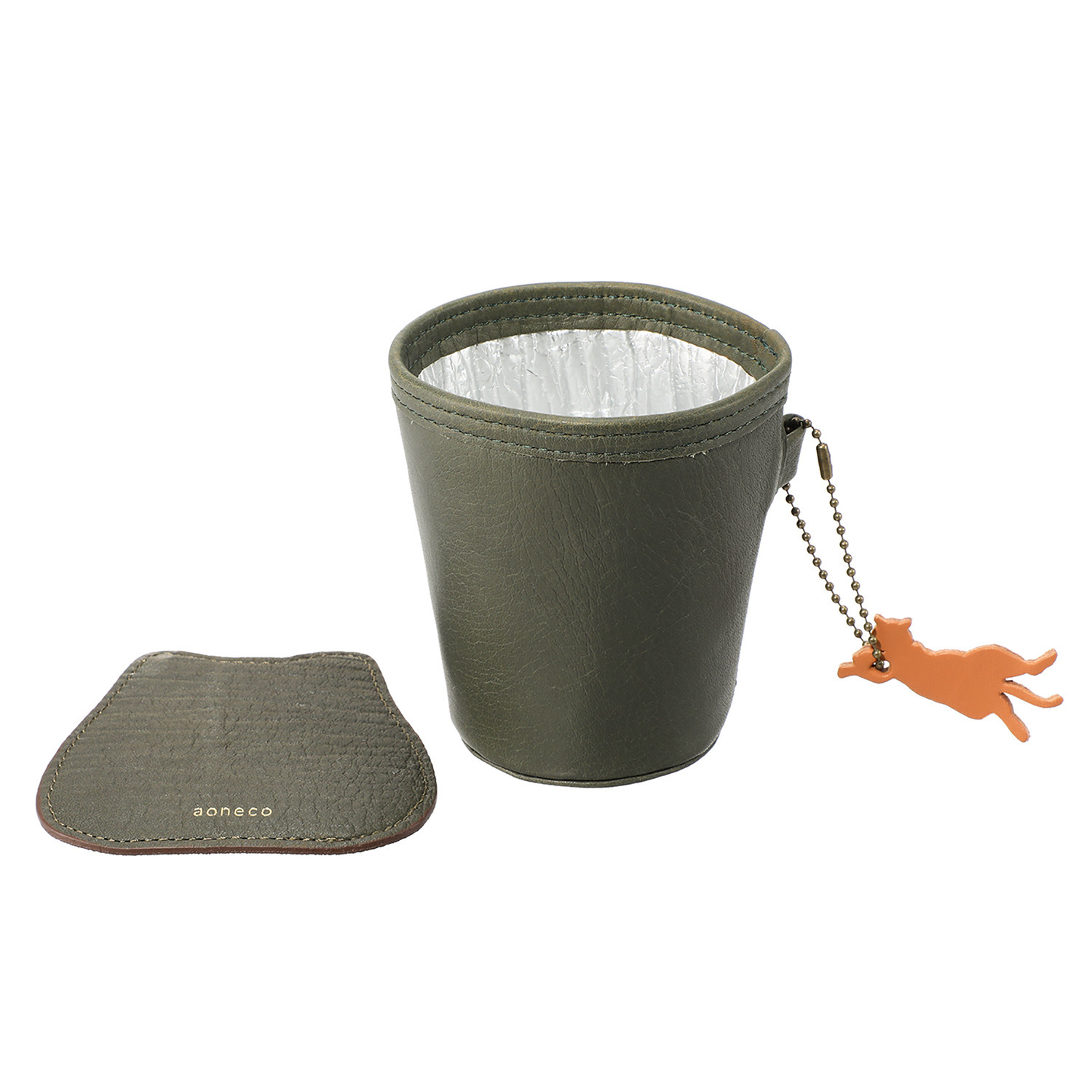 アオネコ コースターと カップスリーブセット ＜保護ネコ寄付チケット 　４００円分付＞