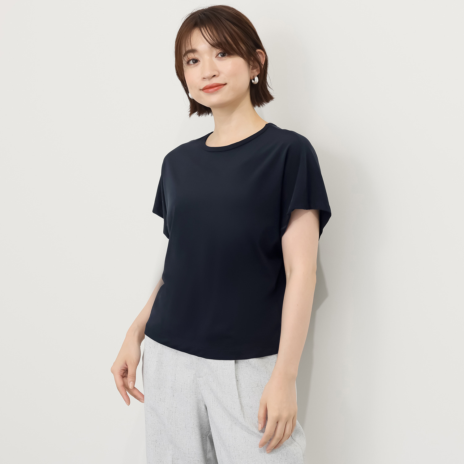 エイガールズ 新感覚！ スーピマコットン１００％ スペシャルシルケット 天竺ゆったりプルオーバー