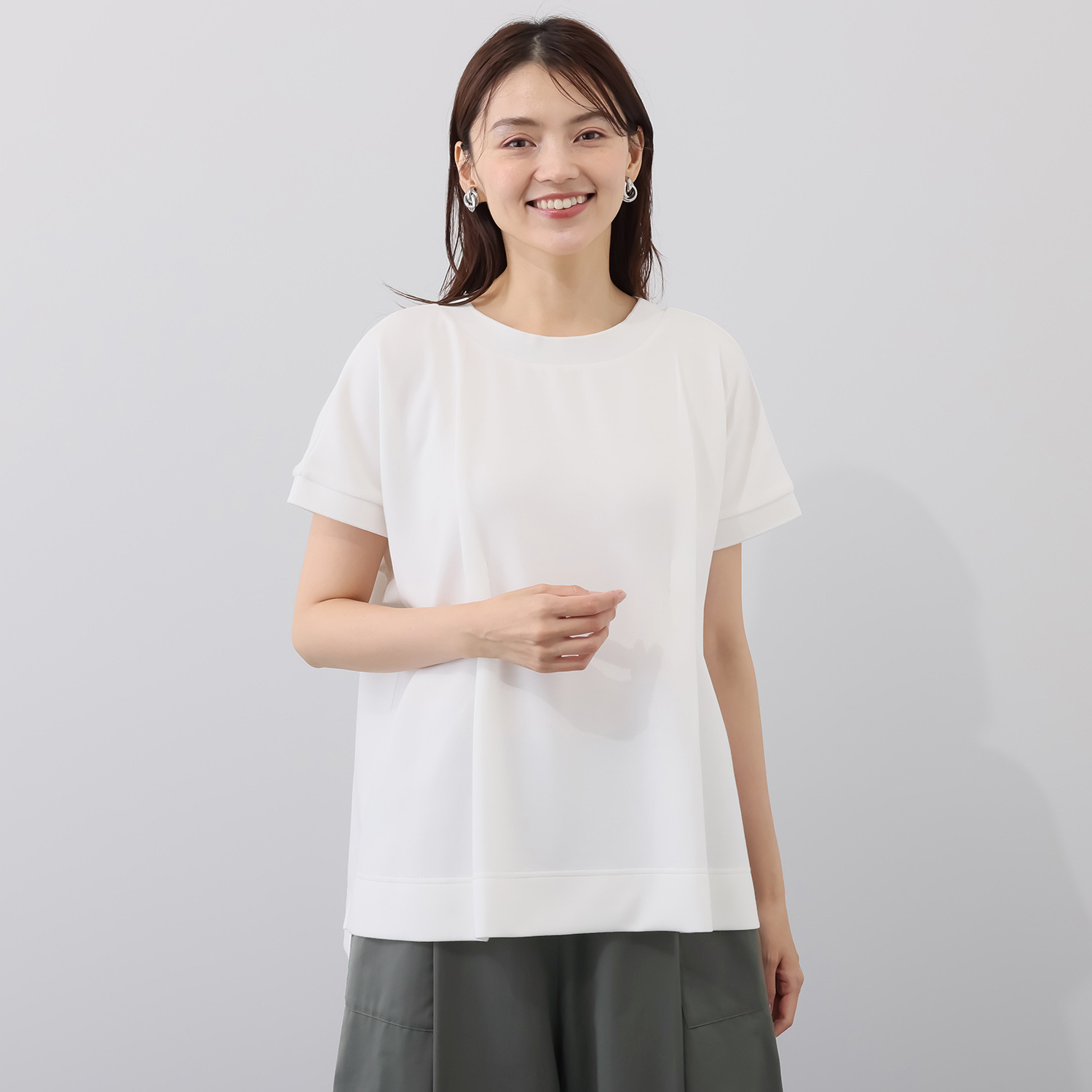 コモエリークローゼット リブテクスリーブ プルオーバー