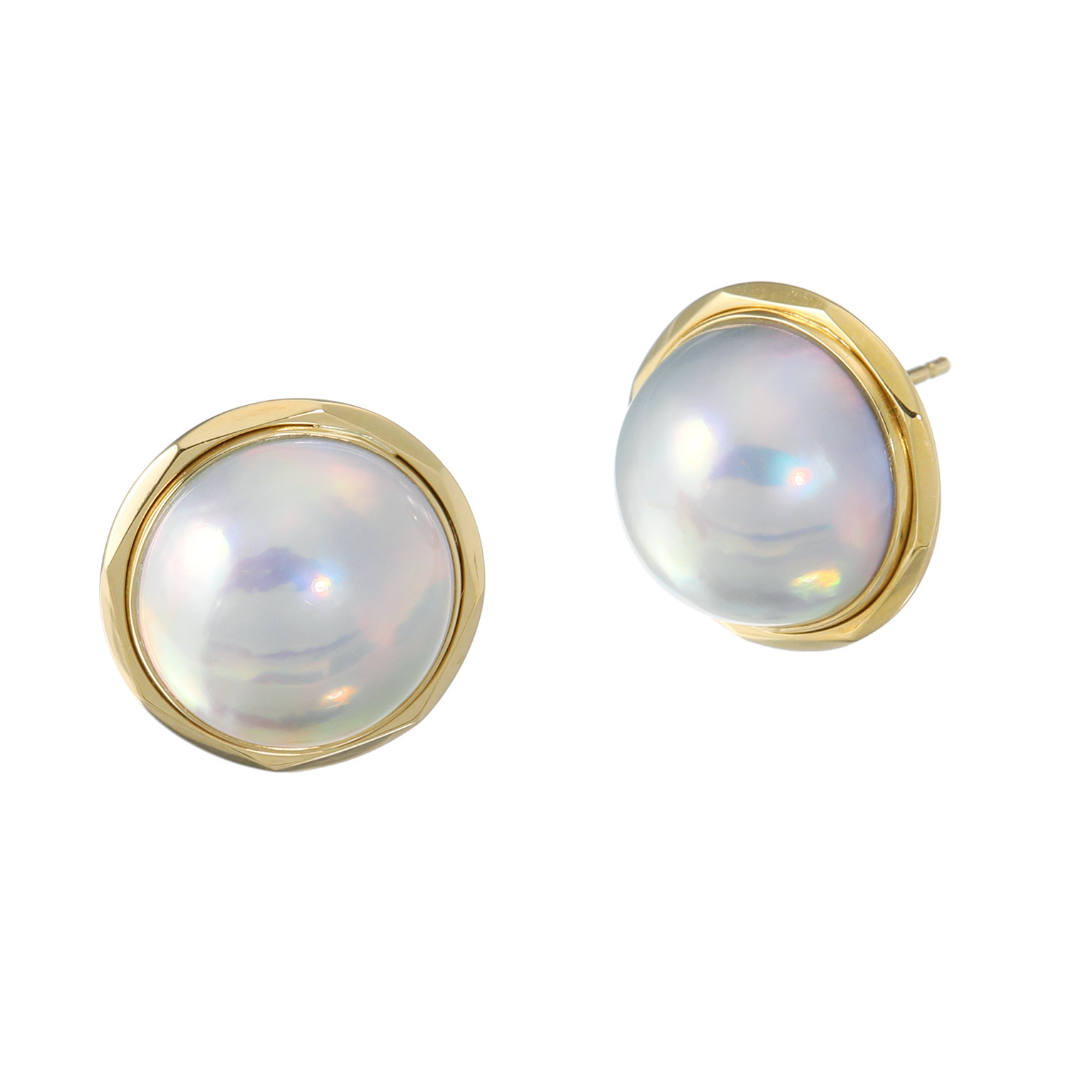 クリスマス限定品　希少　奄美大島産　マベパールピアス グロッシーマベパール 18K 奄美大島産 マベパール フレーム