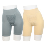 サラバディ 東洋紡ランシール使用 吸水・消臭 綿混 レースアクセント ロングショーツ２枚セット