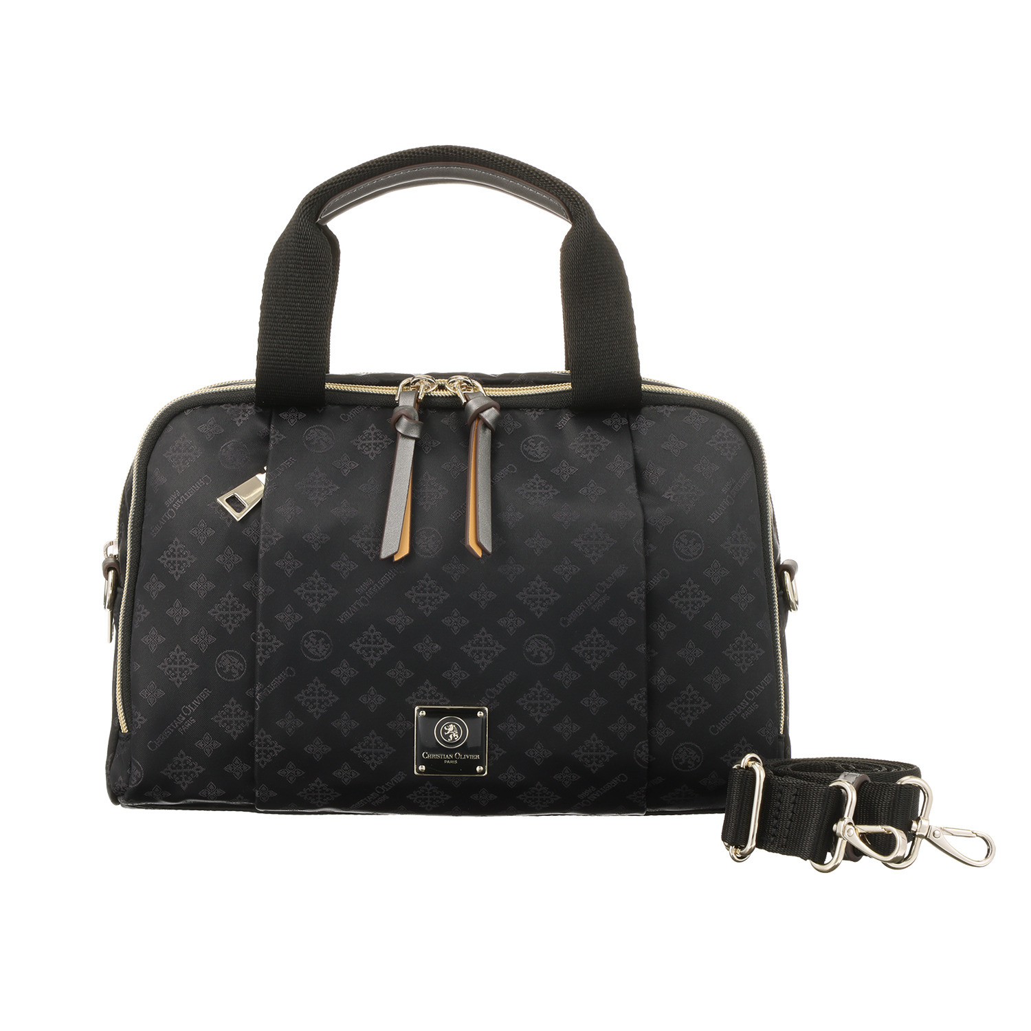 クリスチャン オリビエ はっ水ジャガード 2ウェイボストンバッグ ＜縦