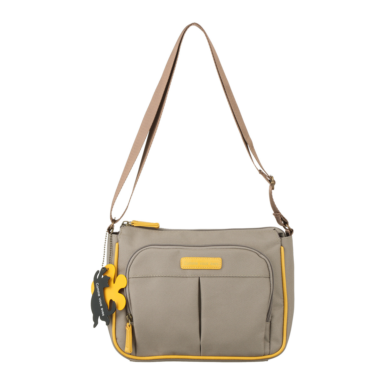 JADED LONDON サッチェルバッグ カーキ ショルダー 多ポケット 【公式
