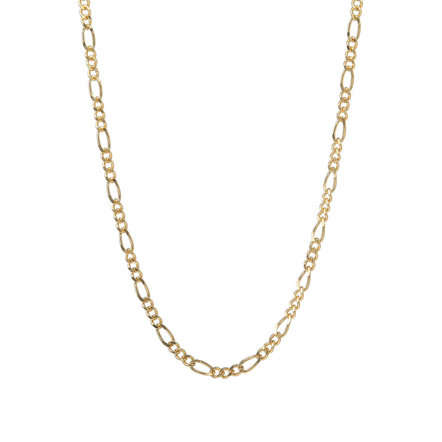 ファシーノアルジェント シルバー フィガロチェーン ネックレス