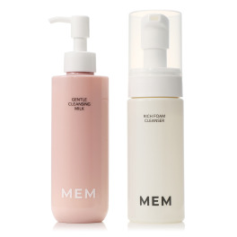 ＭＥＭ なめらかなテクスチャー ジェントル クレンジングミルク＆ もっちり弾む極上泡洗顔 リッチフォームクレンザー 特別セット