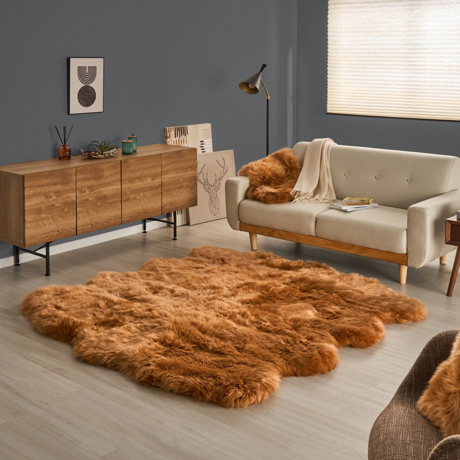 ＜２匹物＞ニュージーランド産 メリノムートン使用！ ムートンピース モリリン ニュージーランド産 メリノムートン使用！ ムートンピース