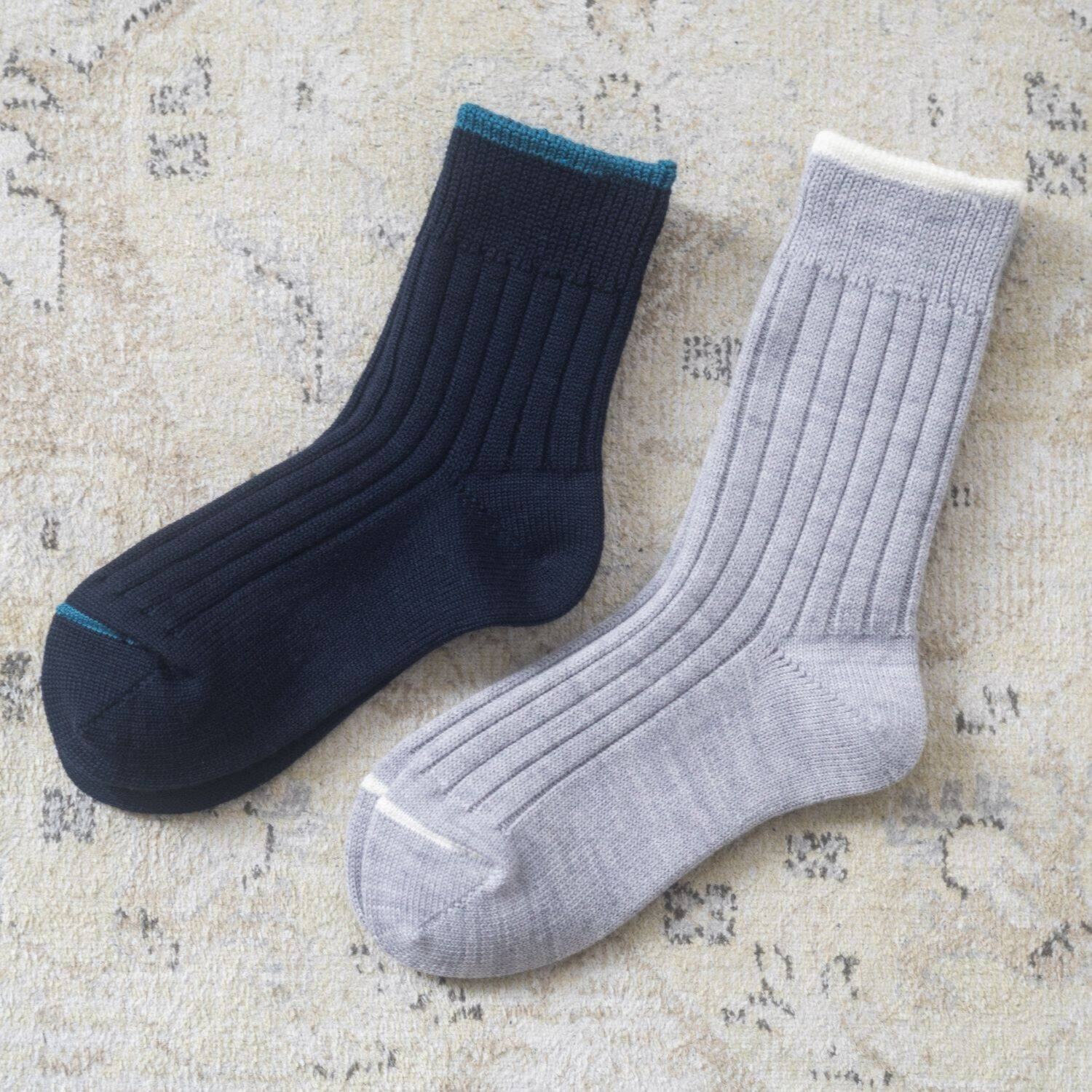 ヘ・エラ 日本製　消臭 メリノウール使用 靴下２足組＜婦人用＞