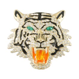韓国トレンド 雑貨コレクション キラキラビジュウブローチ ＜トラ＞