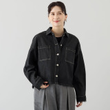 アトリエ　クース デニム×レースで 大人カジュアルを楽しんで ライトデニムジャケット