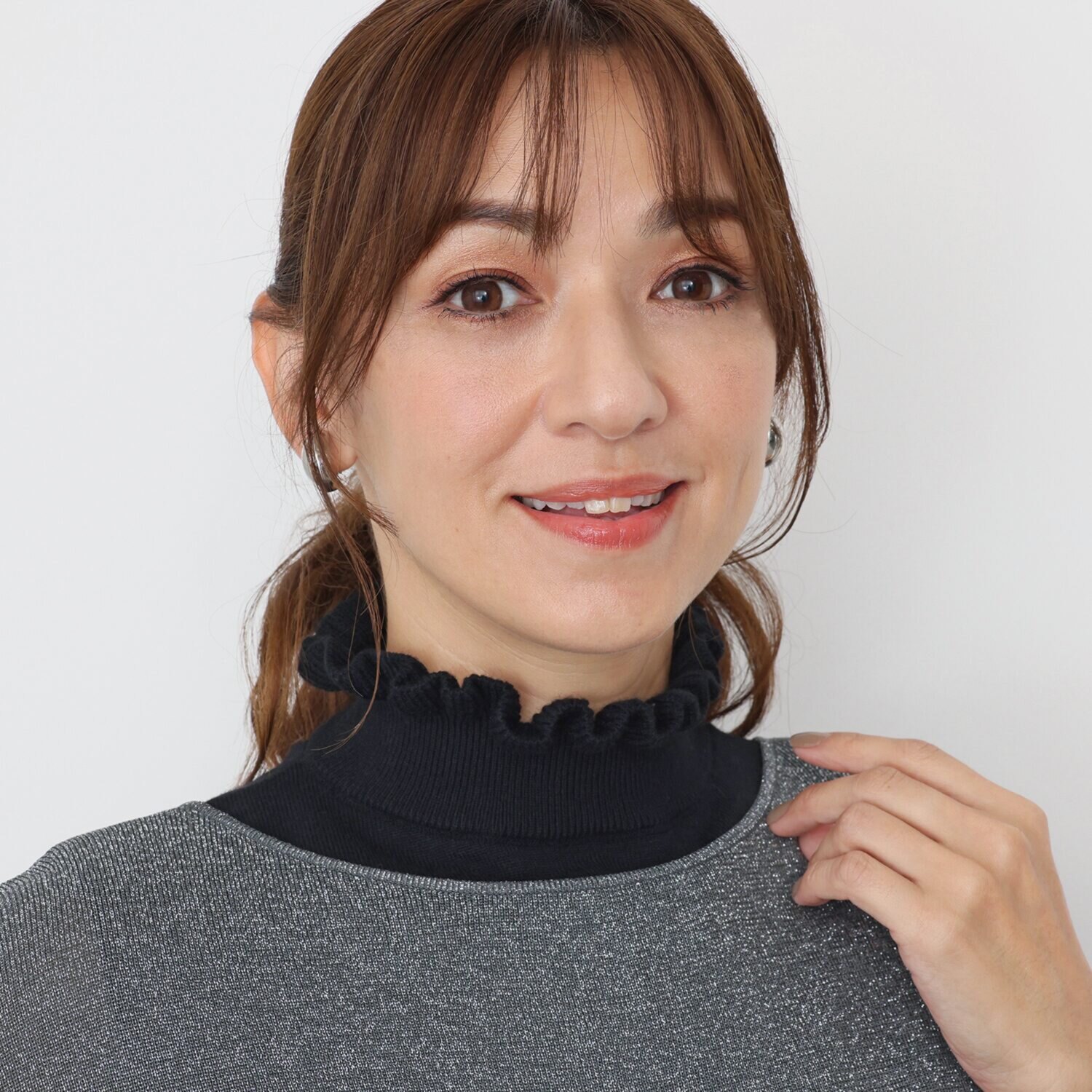 メルレット ニット フリルカラー 襟飾り