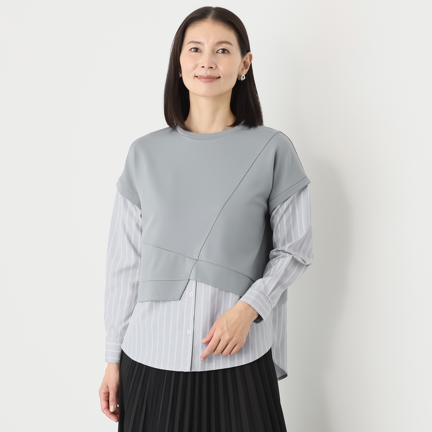 マチュート 重ねずに叶う今っぽさ レイヤード風トップス