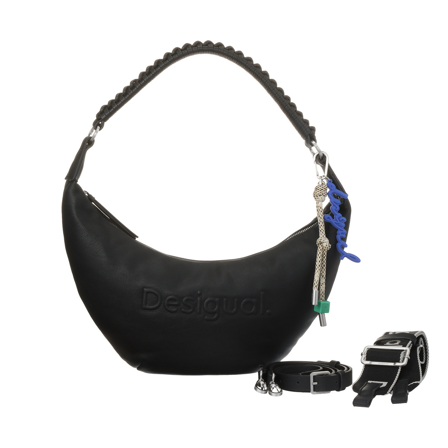 デシグアル 三日月型 ロゴ入りバッグ