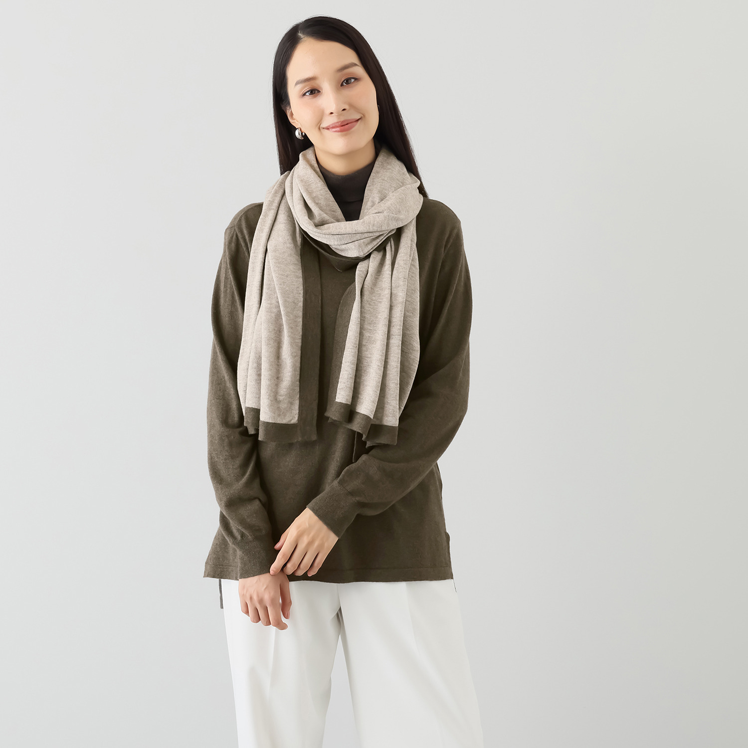 スピンブルー ギザコットンとヤクの 極上ブレンド！ ラグジュアリー