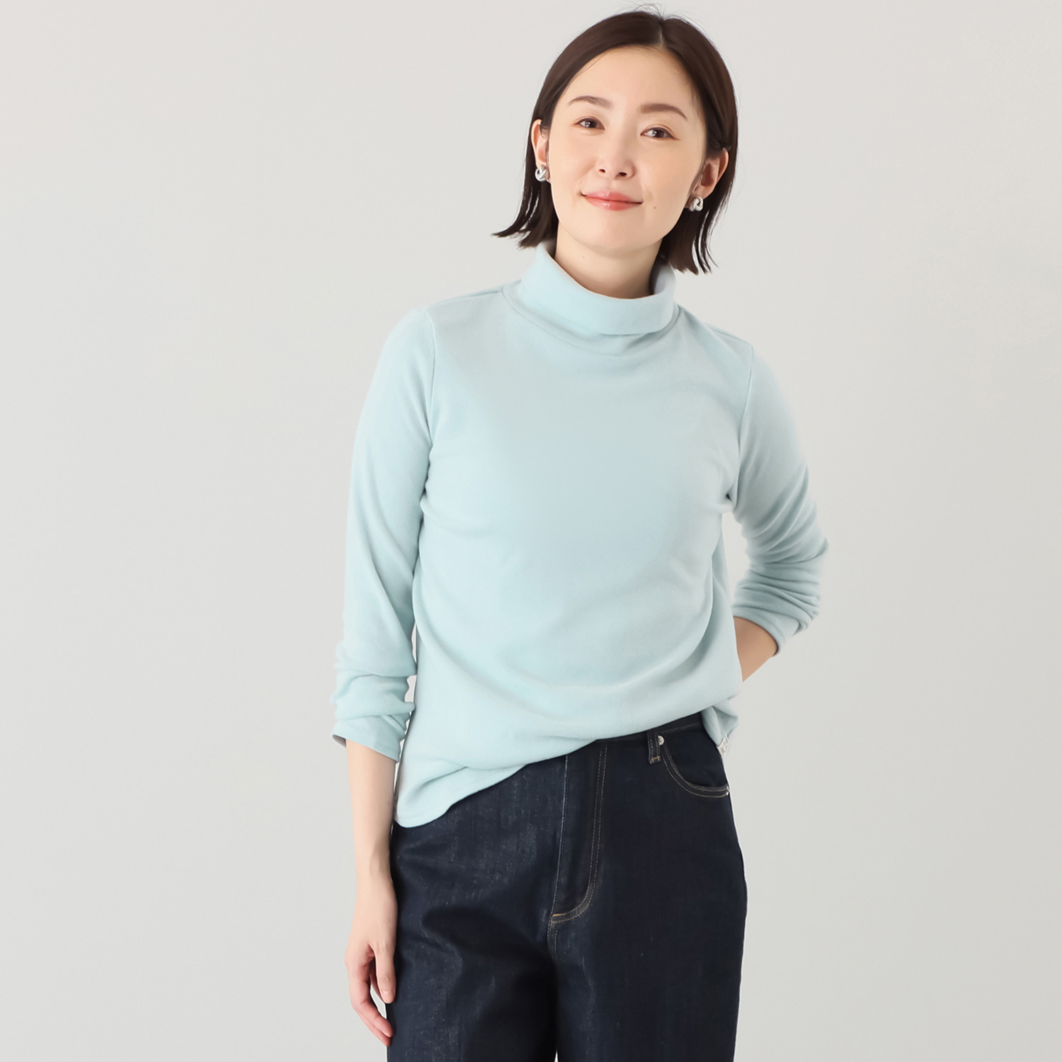 シロヤイチガントウキョウ セルウォーム ストレッチ タートルプルオーバー