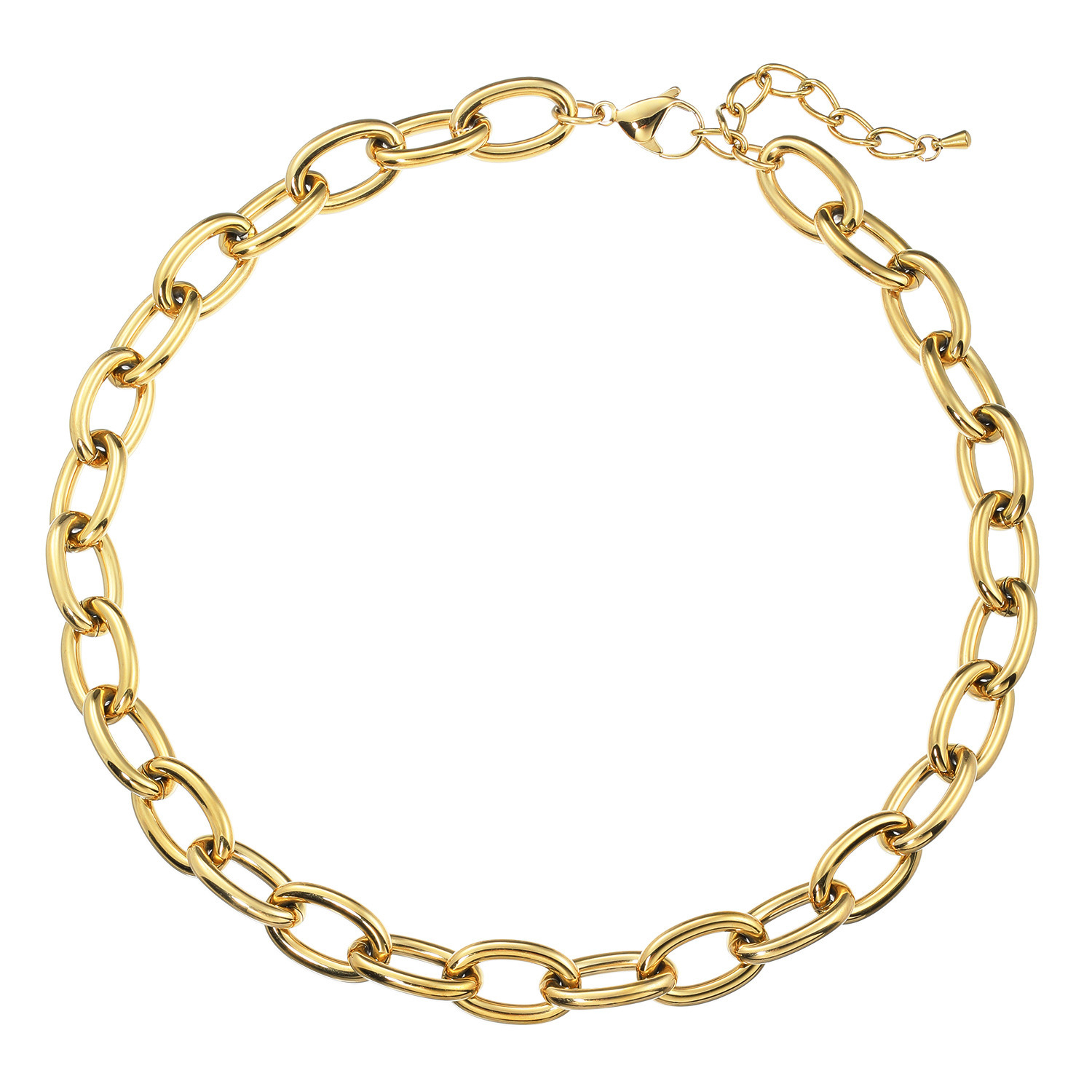 イストワール ステンレス ボリュームチェーン ネックレス