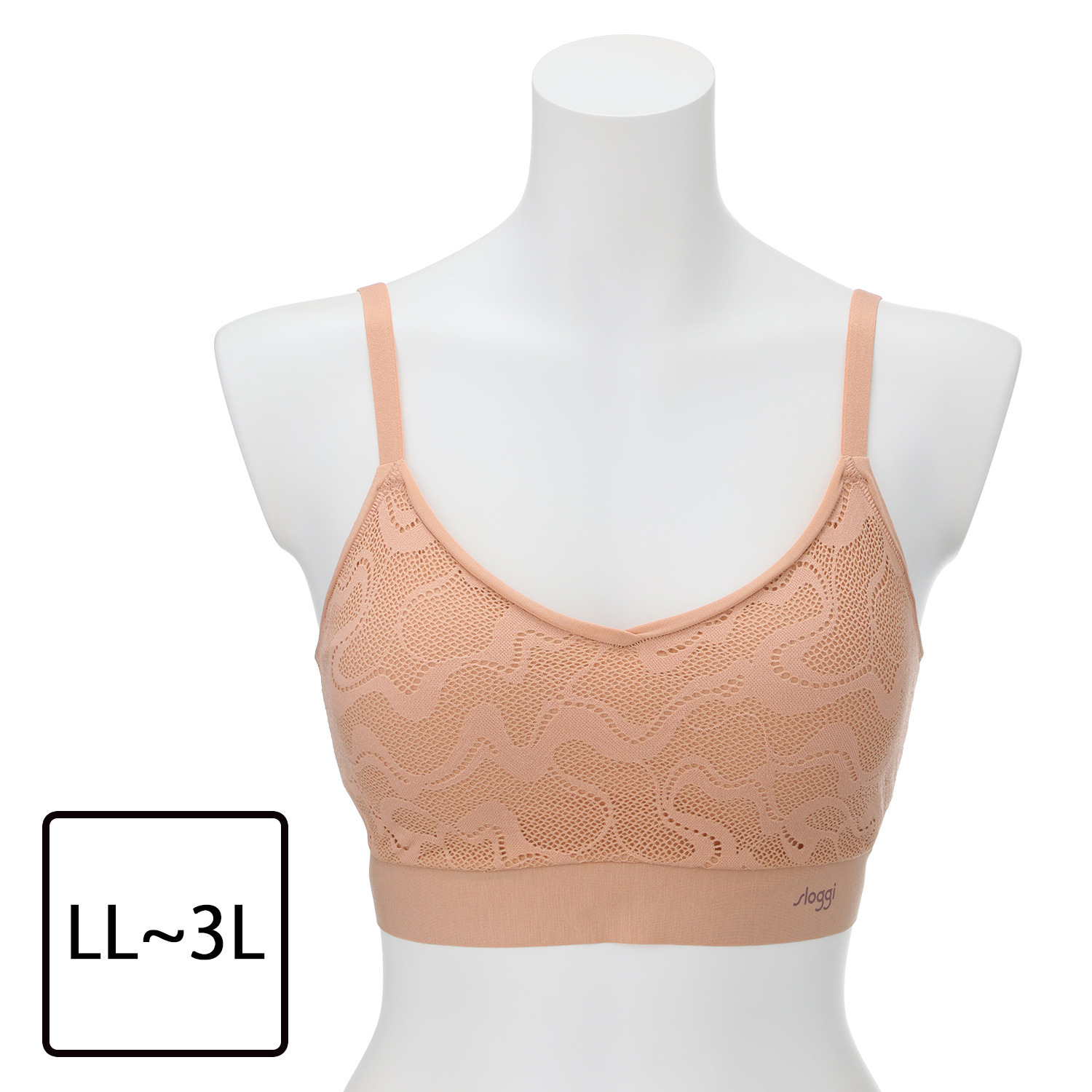 スロギー ゴーオールラウンドレース カップ付ハーフトップ ＜ラージ＞