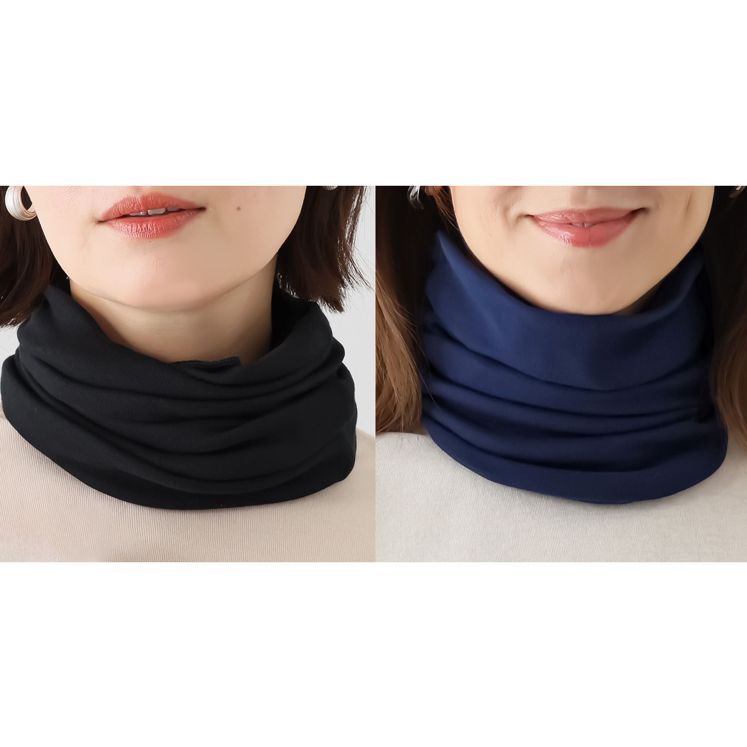 天使の綿シフォン 大判ネックカバー 2枚セット- ショップチャンネル