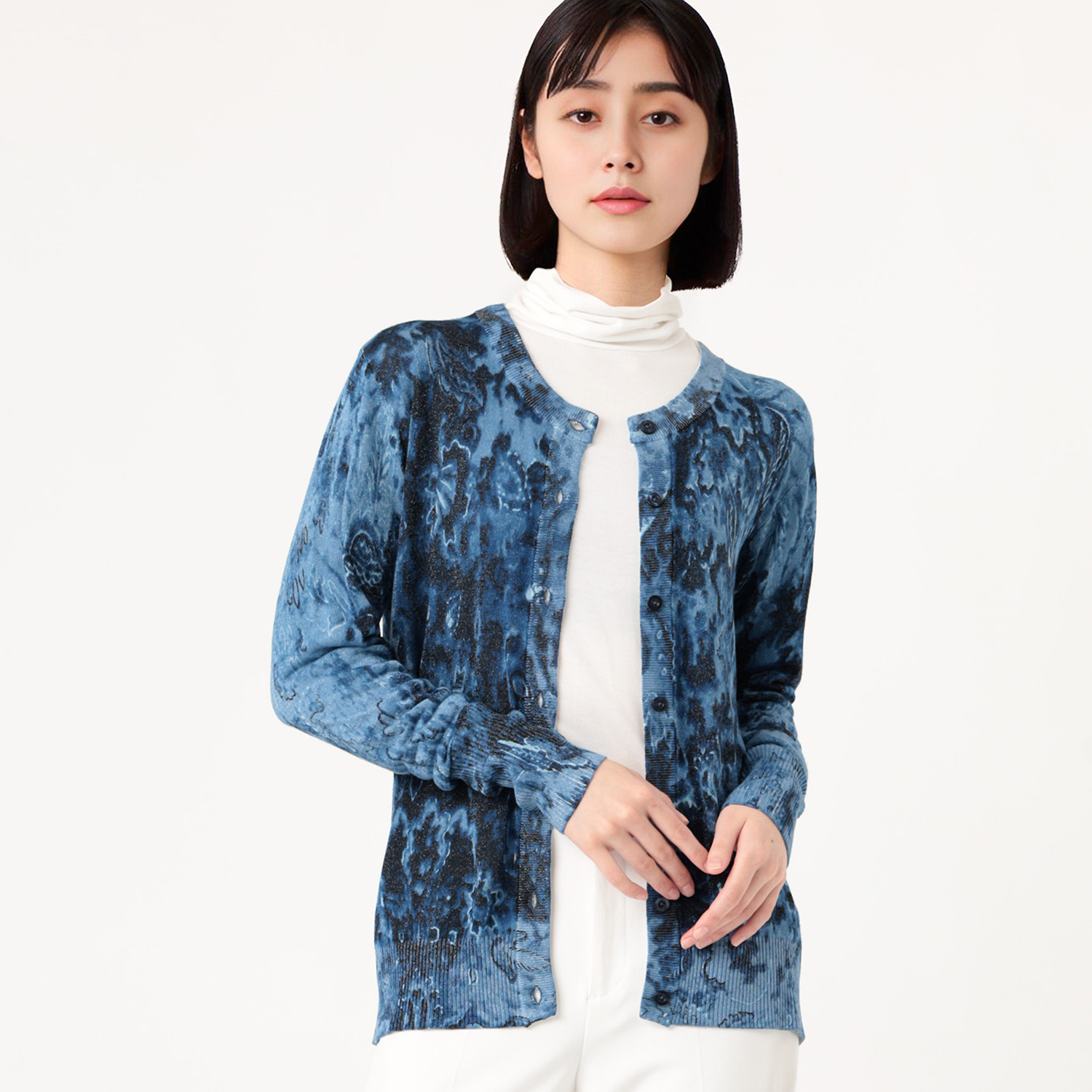 デシグアル 総プリント カーディガン