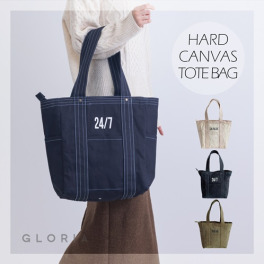 かわいい雑貨屋さん グロリア インド製 キャンバスステッチ トートバッグ