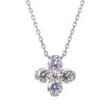 ステングレイス サージカルステンレス プレシオサ社製ＣＺ 幸運のシンボル クローバーデザイン ネックレス