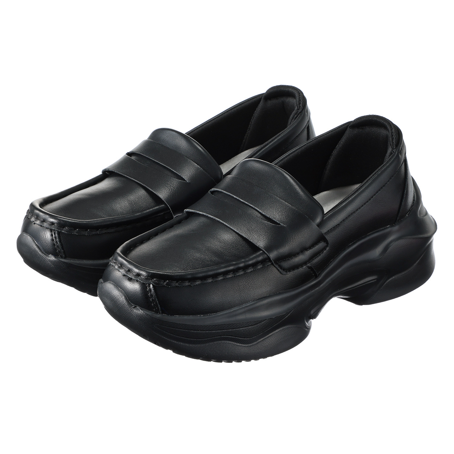 キットソン 軽量厚底 ローファースニーカー