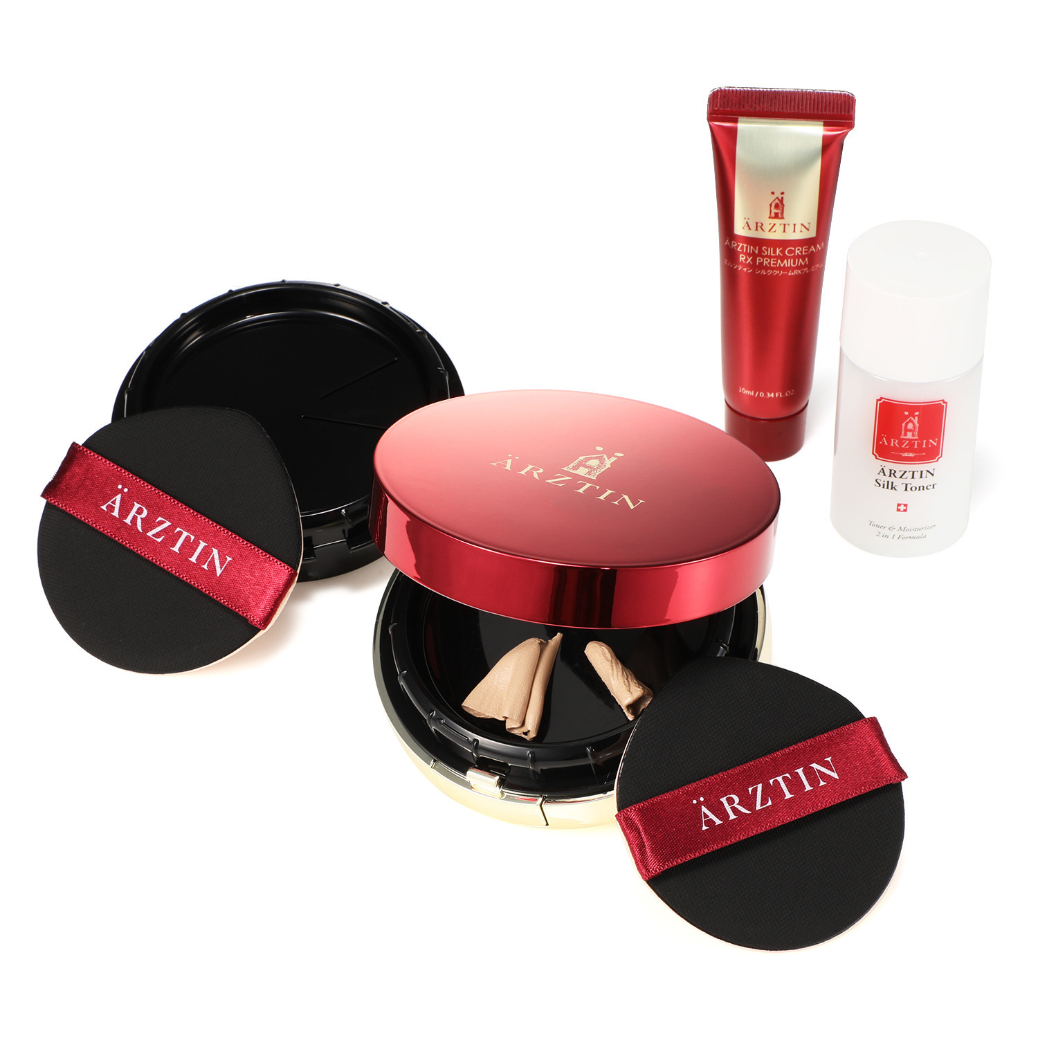 エルツティン 韓国大手美容サロン発 新感覚！削って使う ツヤ感ファンデーション シルクグラインダー ファンデーション 特別セット