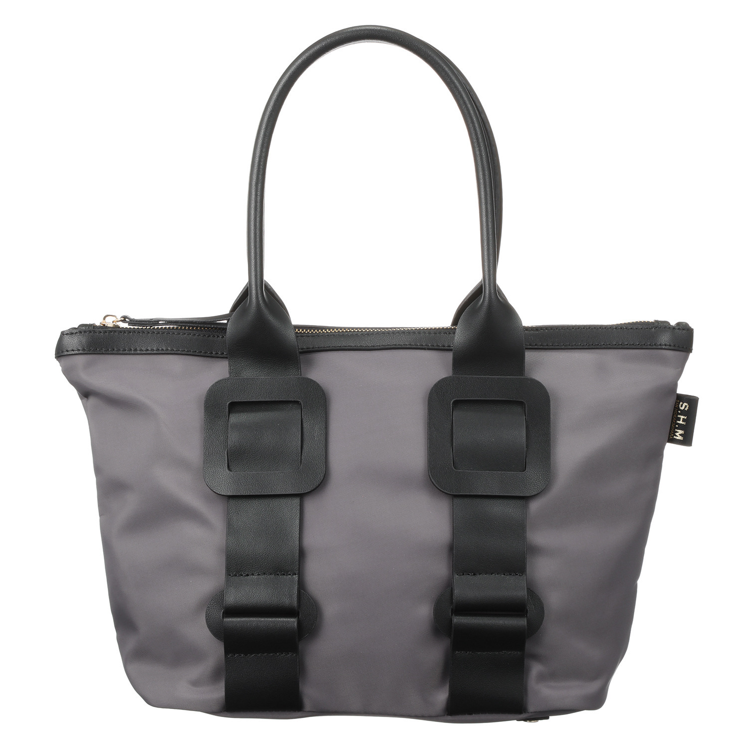 サン　ヒデアキミハラ トロンプルイユ レザーバックル ナイロントートバッグ ＜Ｍ＞