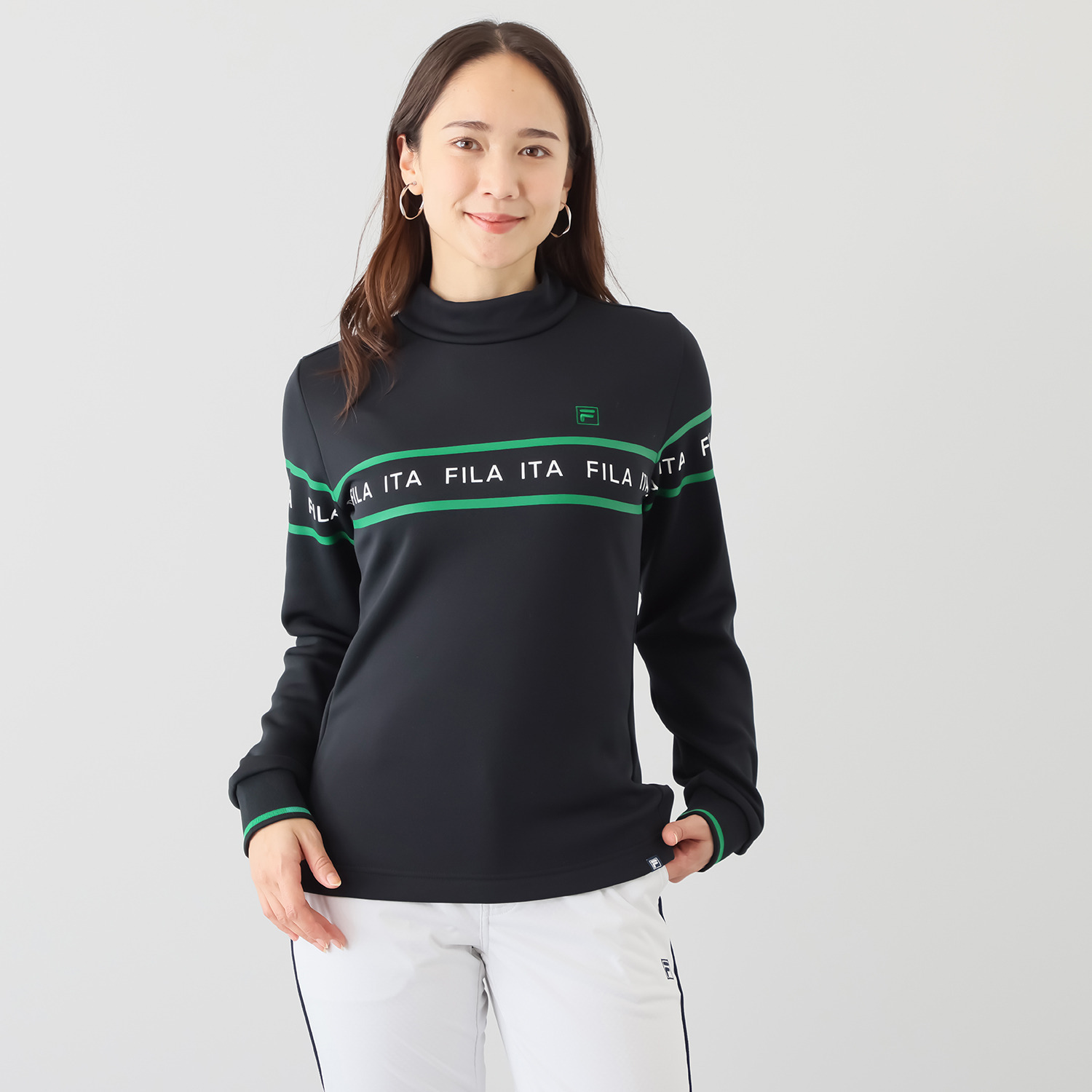 フィラ 裏起毛 モックネックシャツ- ショップチャンネル