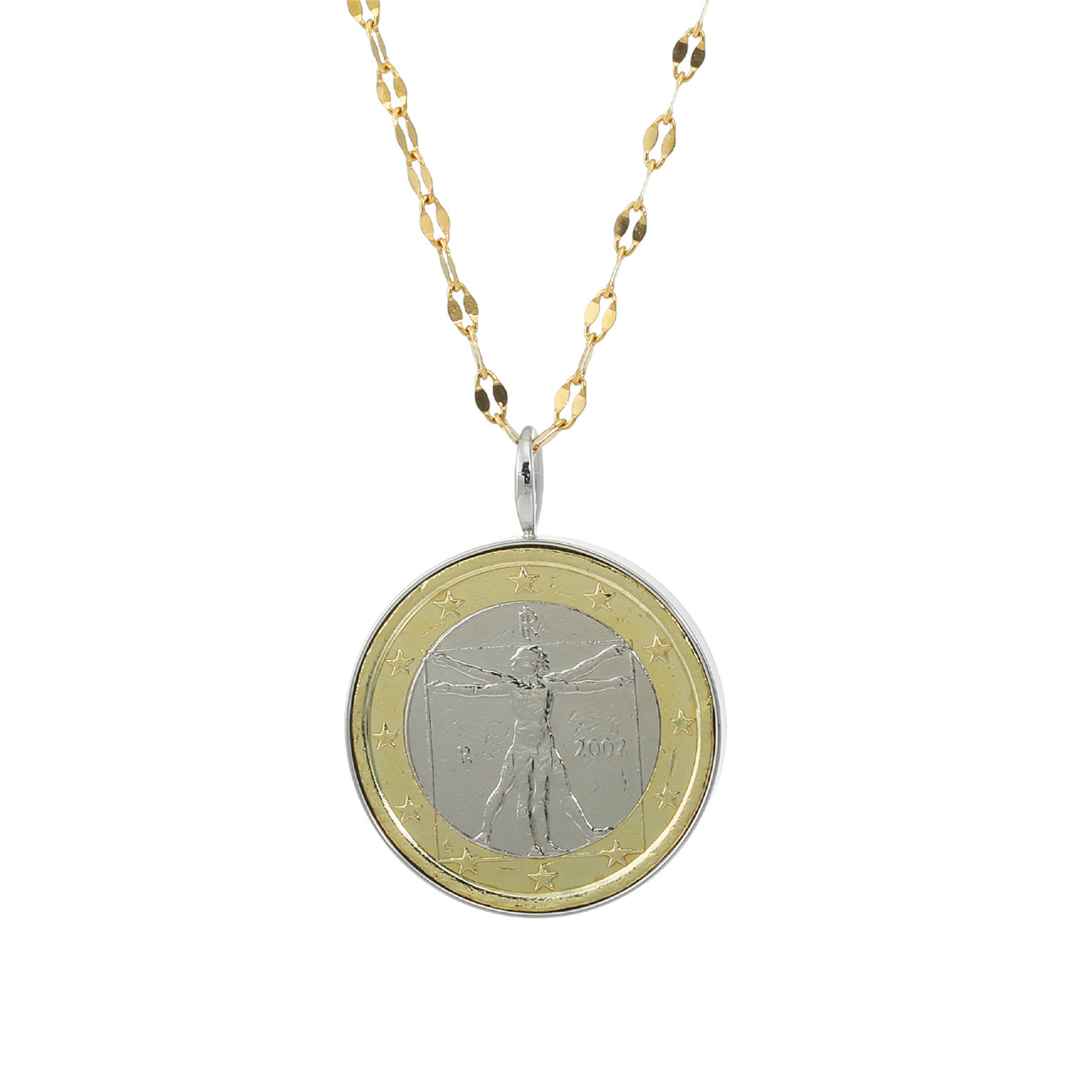 ワールドコインズ １ユーロコインデザイン チェーンペンダント- ショップチャンネル