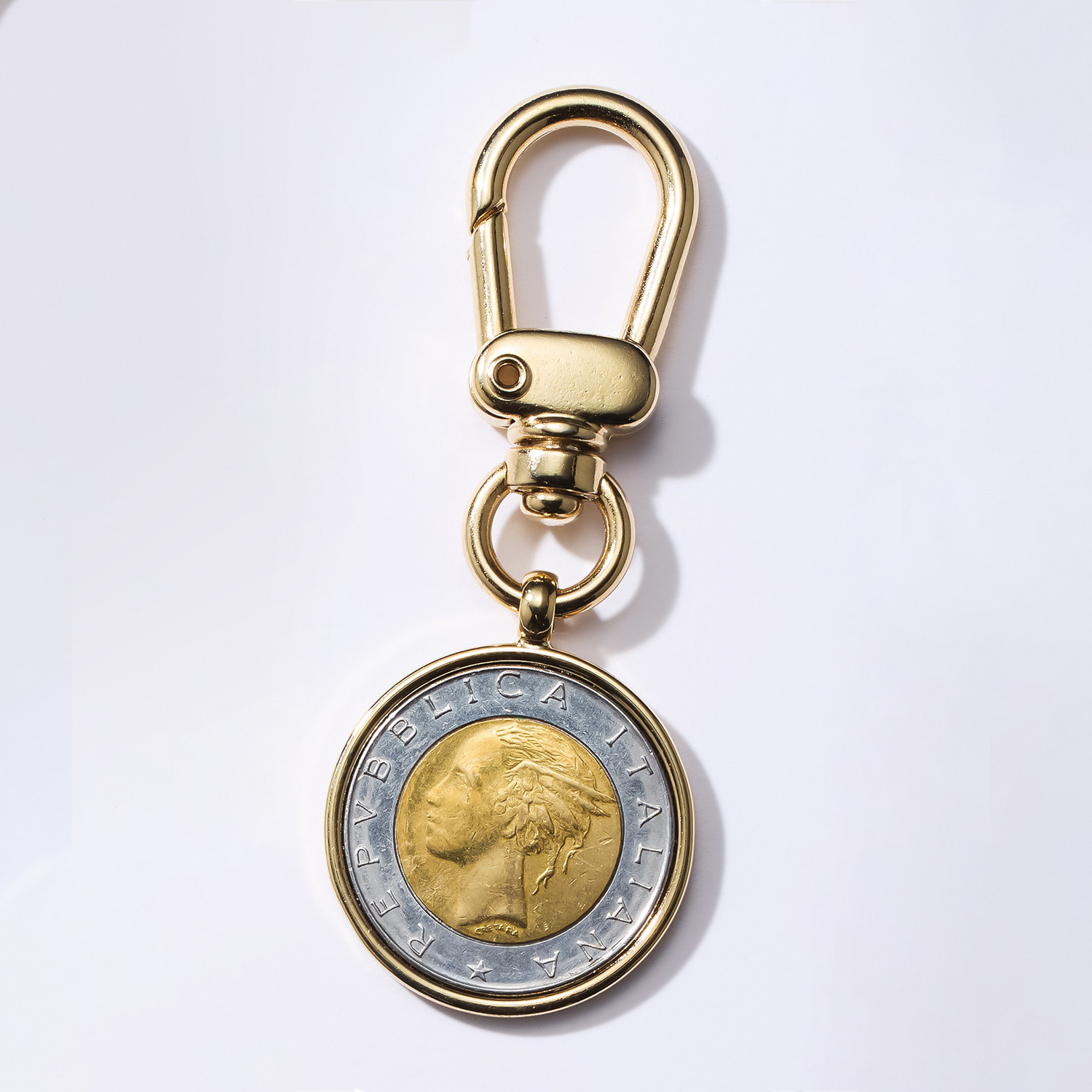 ワールドコインズ イタリア５００リラコイン キーホルダー- ショップチャンネル