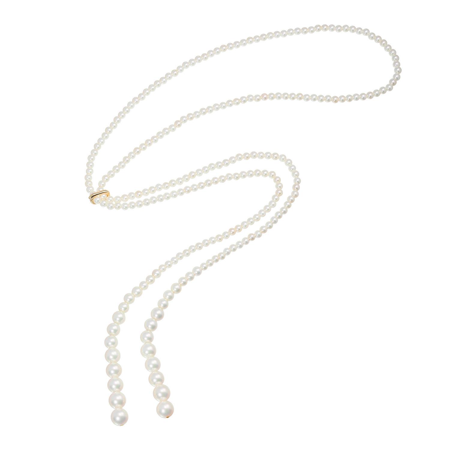 プレミアムパール 泉州の職人技 ベビー貝パール オペラタイプ ロングラリエット