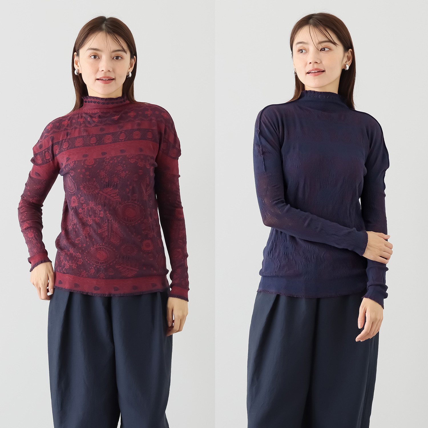 エム　アンド　キョウコ ラッセルレース リバーシブル プルオーバー