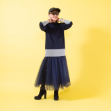 ミニマライズプラス 柔らかでしなやか 軽さと立体感を演出 濃淡カラー チュールスカート