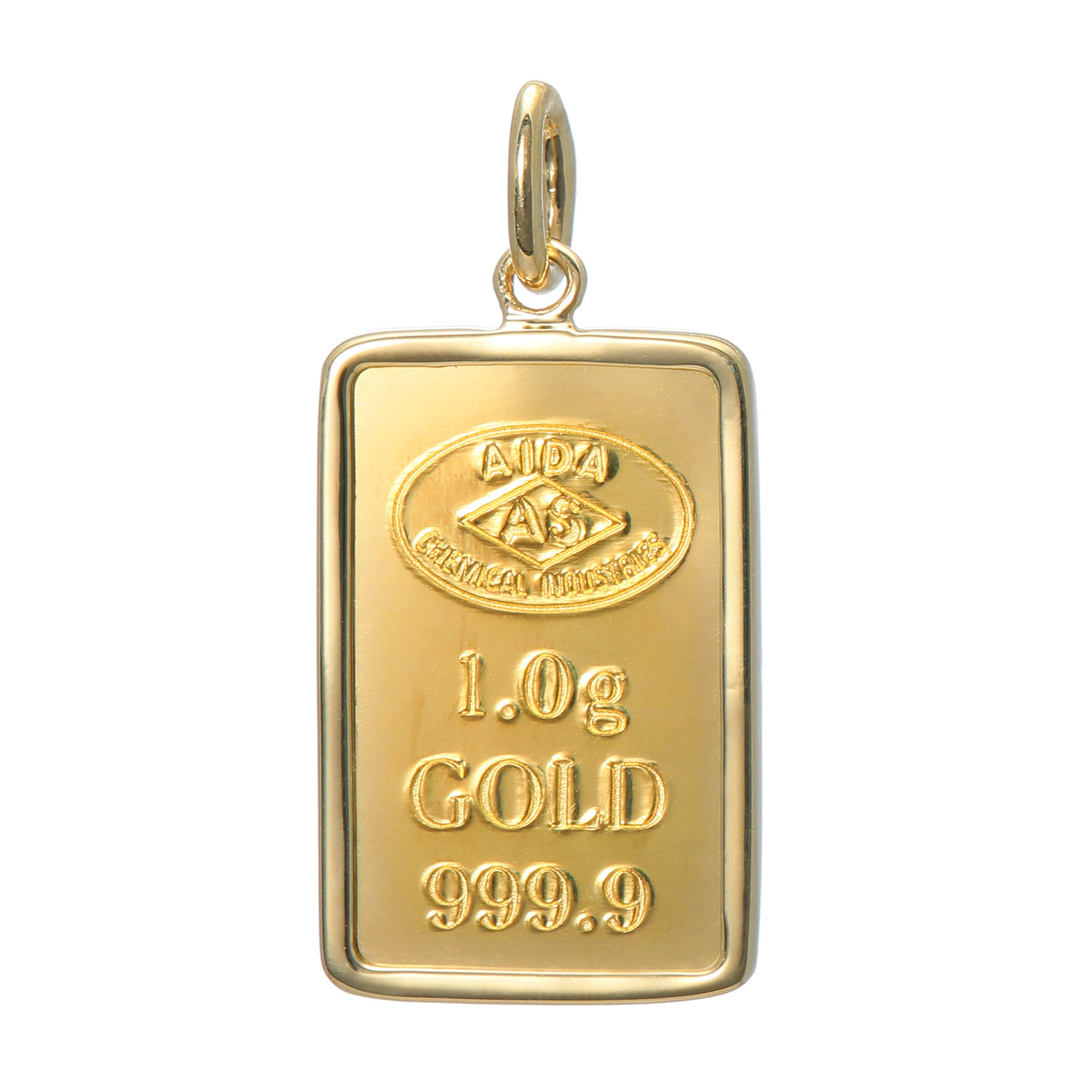 ジュウ 純金製 1g インゴット ミニチュアバー（R