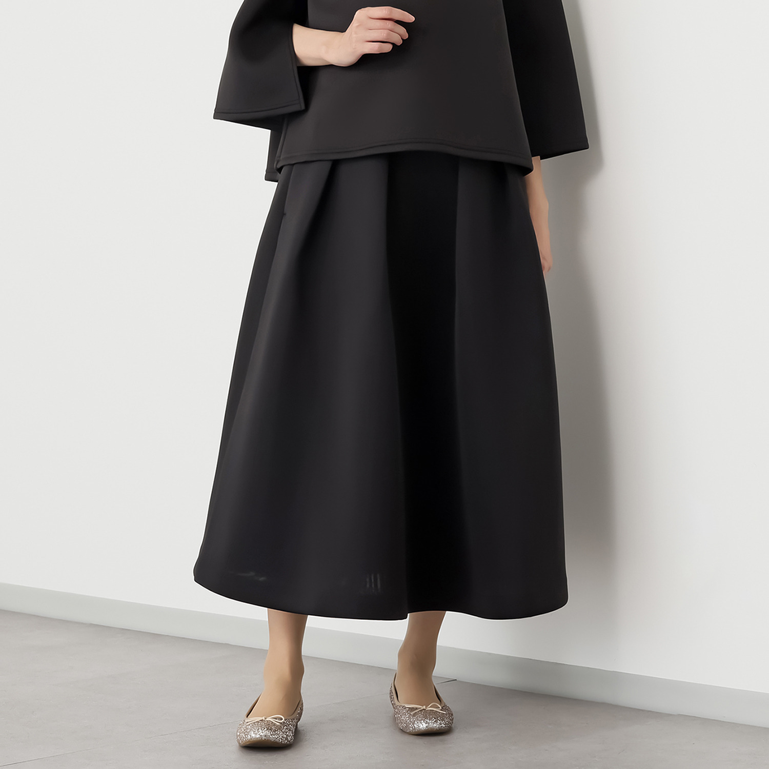 アットランティーヴァ アリア フレアースカート ＜無地＞