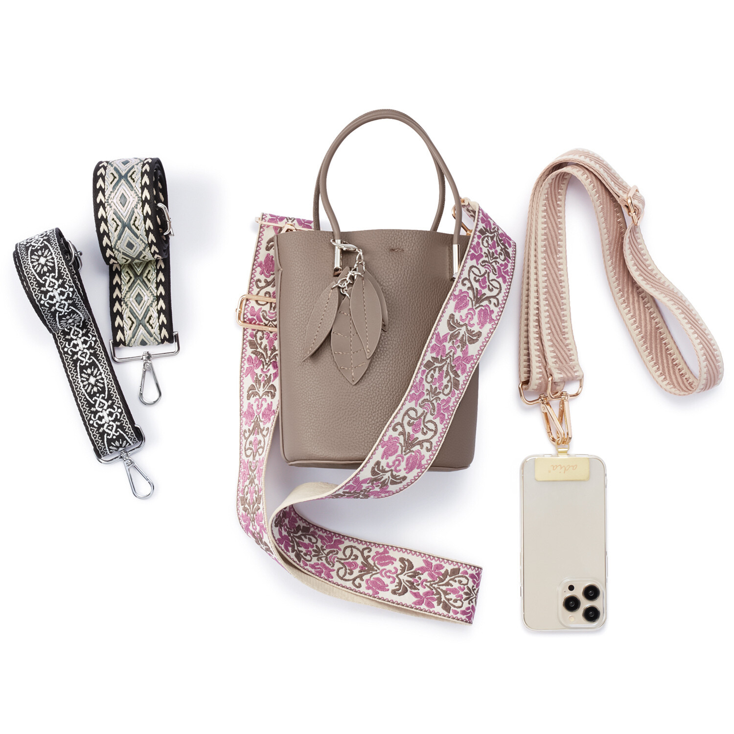 エイディア バッグやスマホが大変身！ マルチに使える ショルダー