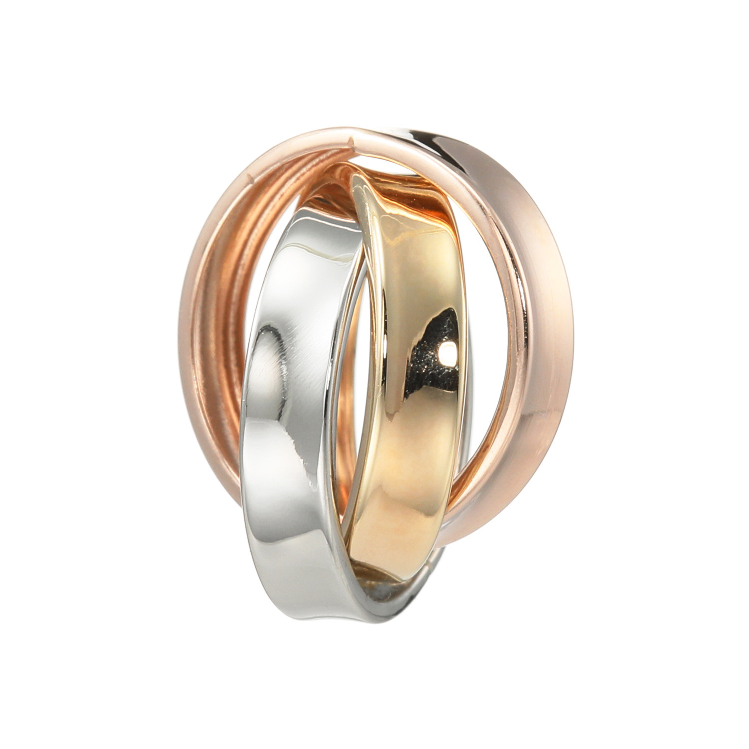 煌香 10K＆プラチナ900 トリカラー インターロック