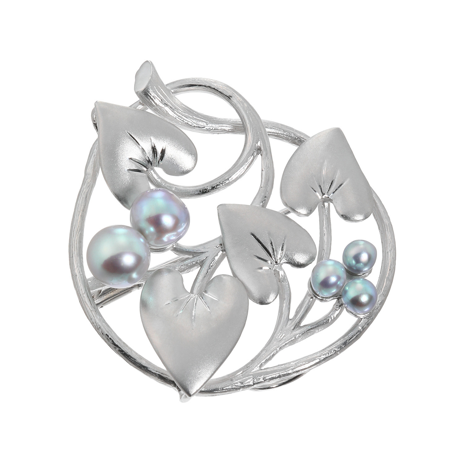 海蛍 シルバー 長崎県対馬産 無調色ブルーグレー アコヤパール