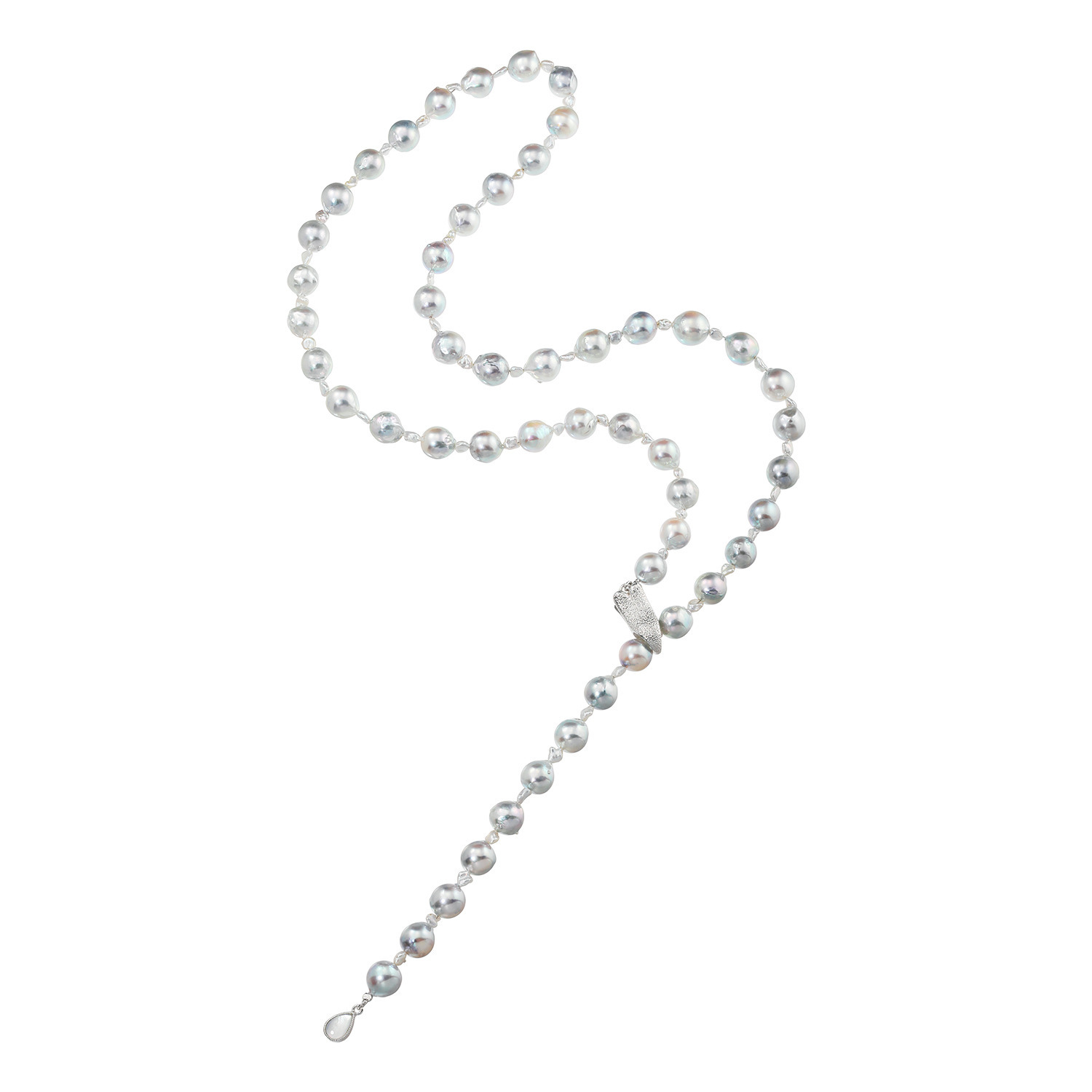 海蛍 シルバー 長崎県対馬産 無調色ブルーグレー アコヤパール