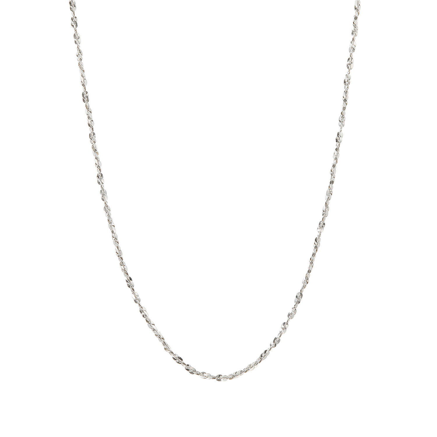 リンジェ 最高品位の純プラチナ クリスクロスチェーン