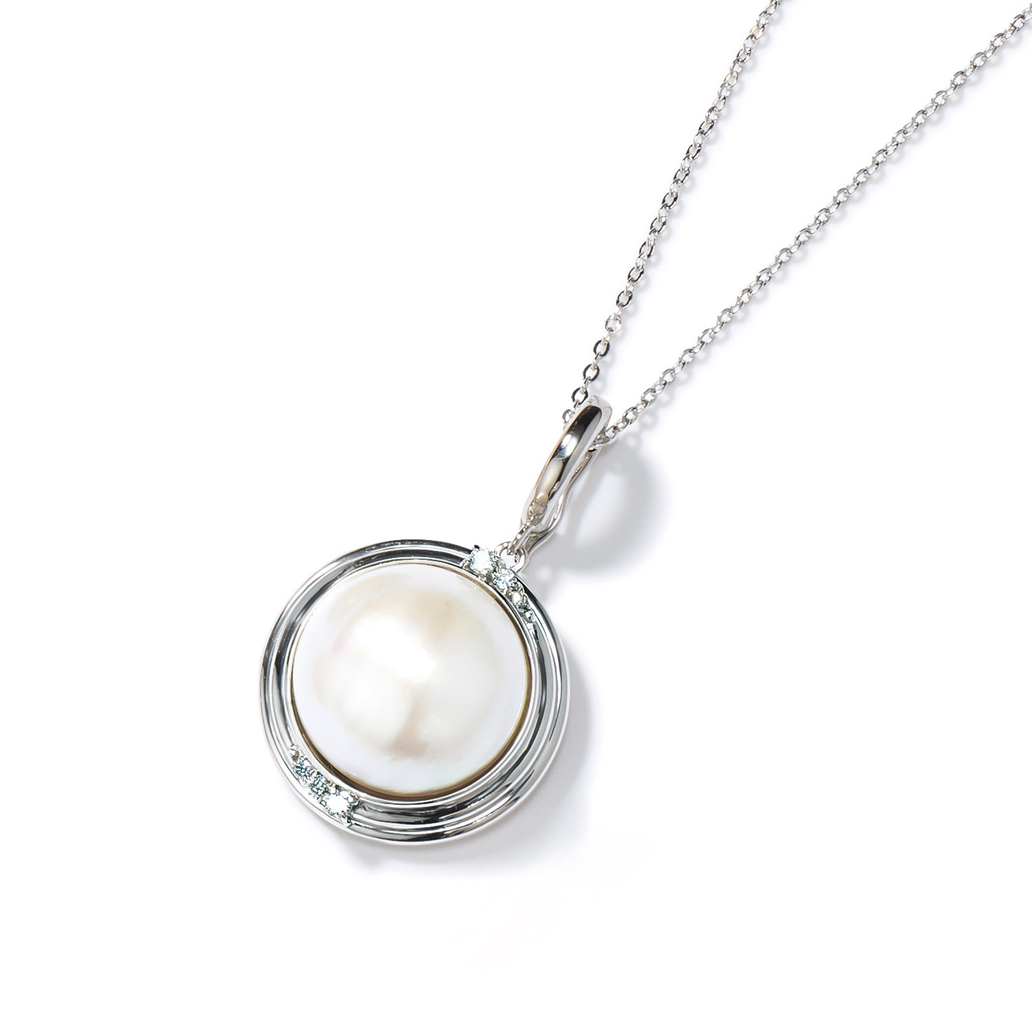 岩崎美智子コレクション シルバー 16mmUP 大玉マベパール